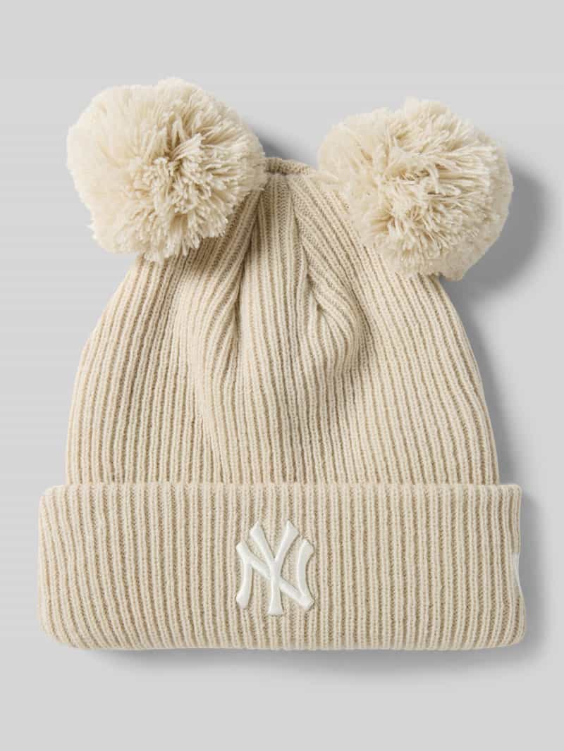 new era Beanie met labeldetail