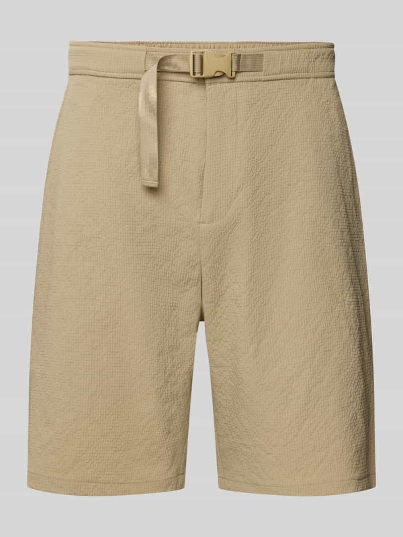 Jake*s Studio Men Korte broek met riem en achterzakken