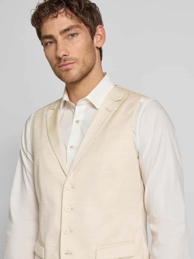 MCNEAL Slim fit gilet met reverskraag
