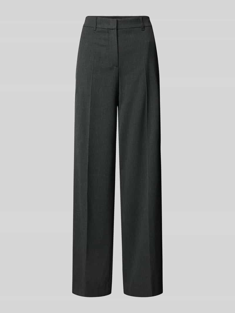 Marc Cain Wide fit broek met persplooien