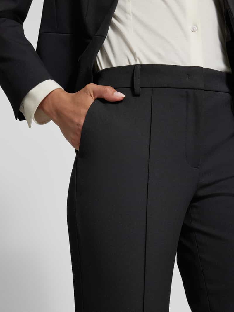Christian Berg Woman Selection Slim fit stoffen broek met verkort model