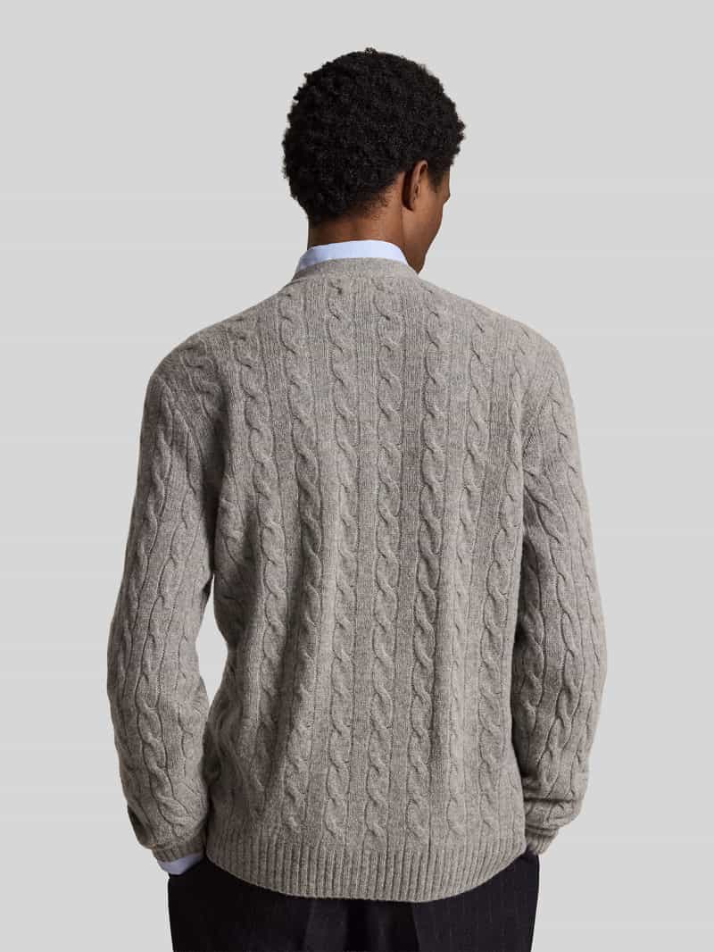 Polo Ralph Lauren Regular fit gebreid jack van mix van wol en kasjmier