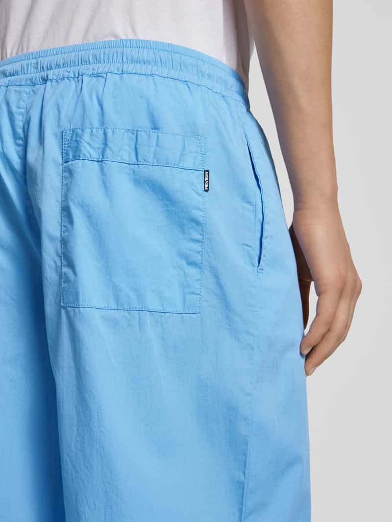 REVIEW Stoffen broek met elastische band en steekzakken