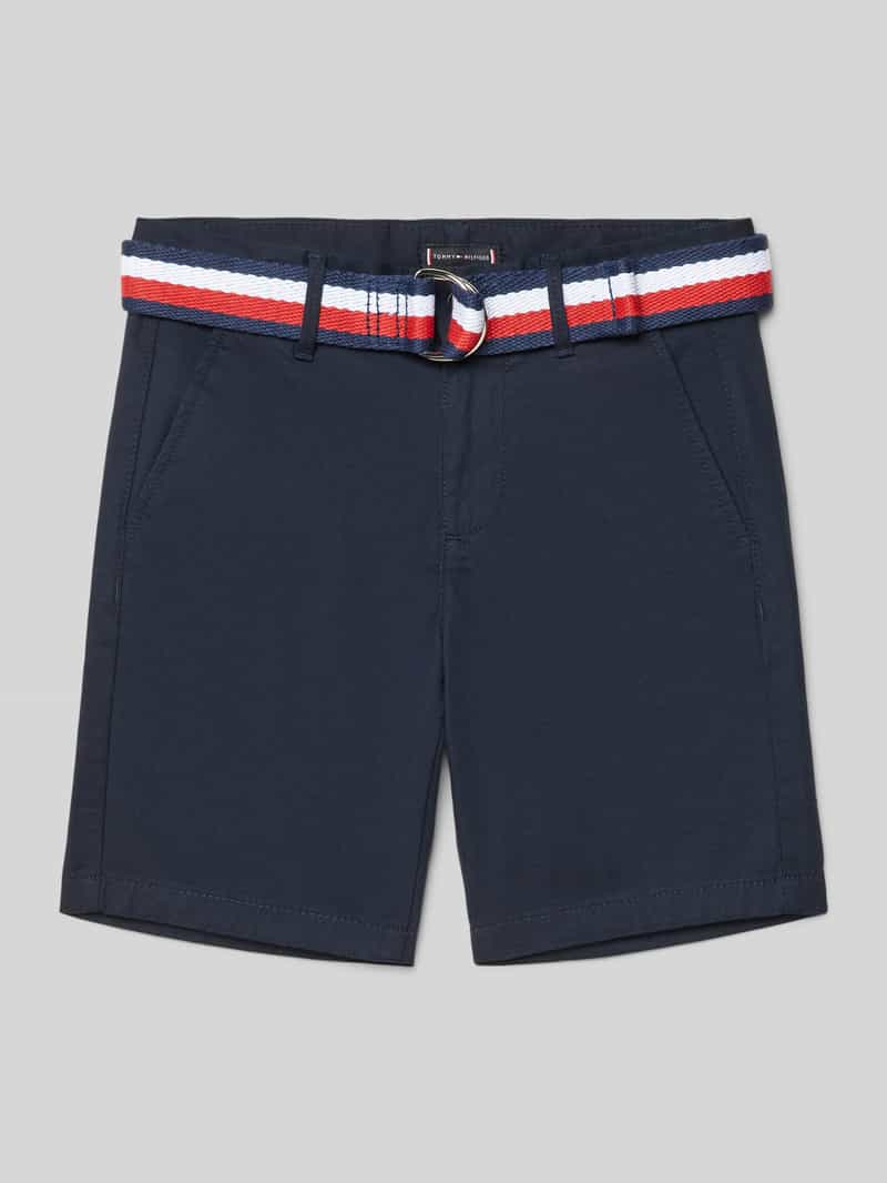 Tommy Hilfiger Kids Bermuda met stoffen ceintuur