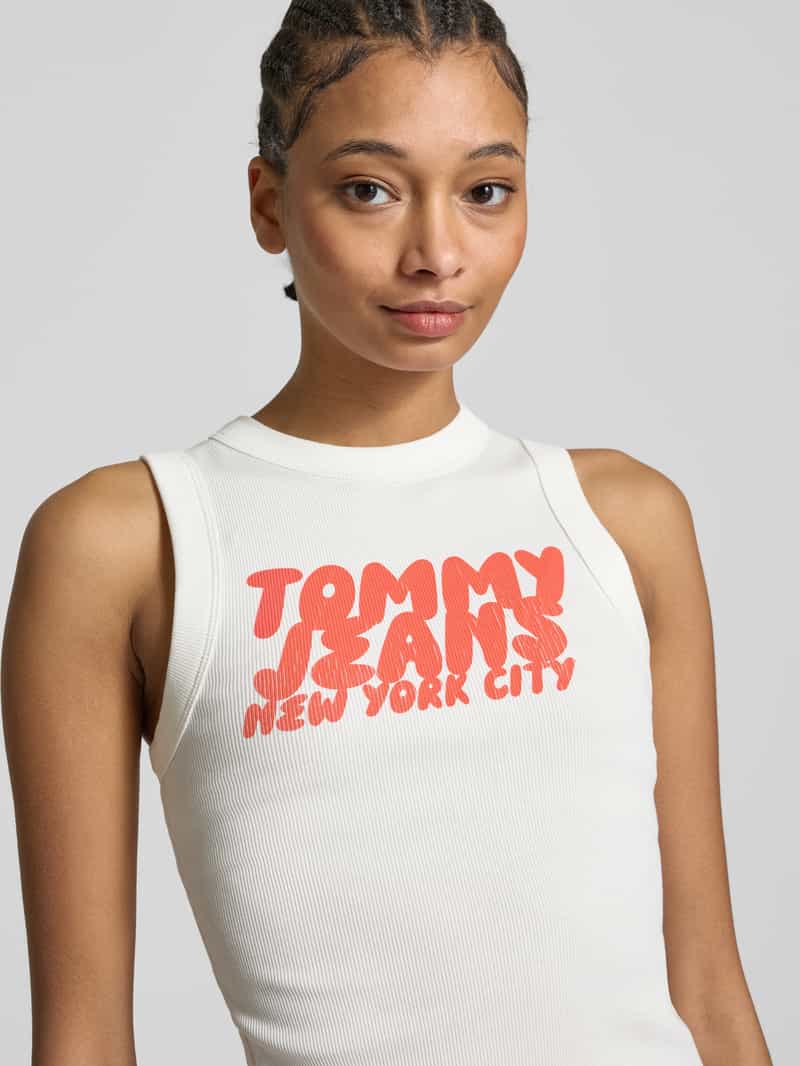 Tommy Jeans Tanktop in riblook