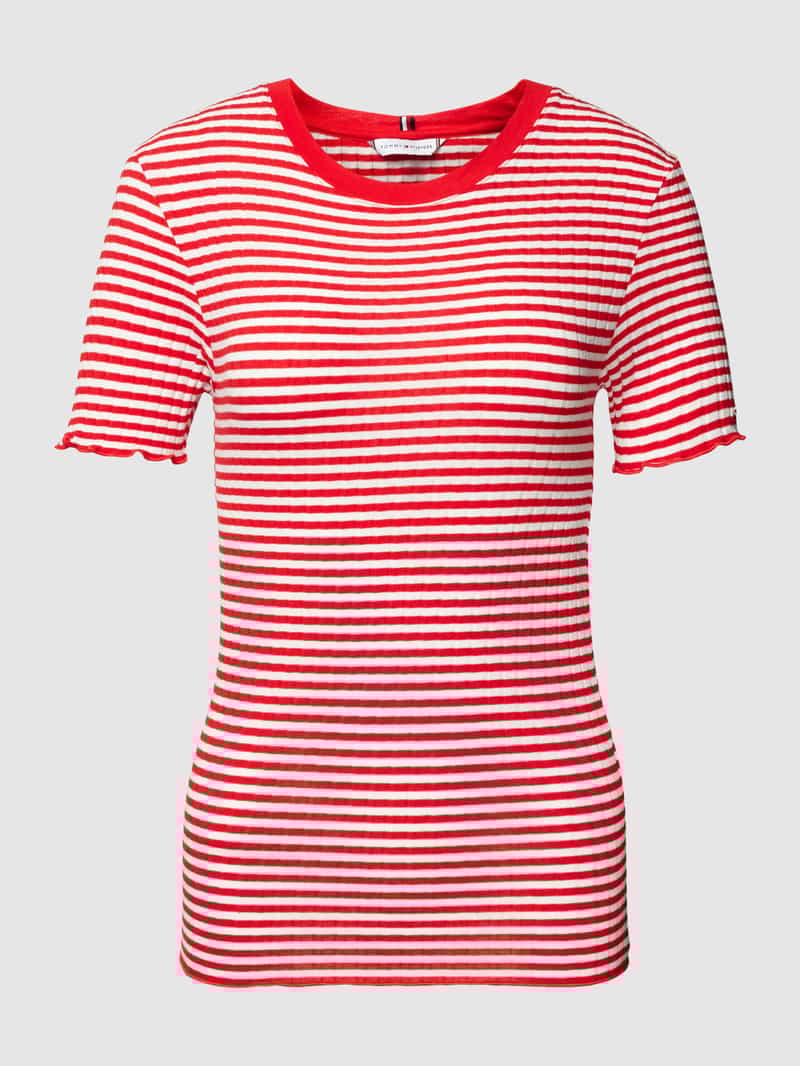 Tommy Hilfiger Slim fit T-shirt met streepmotief