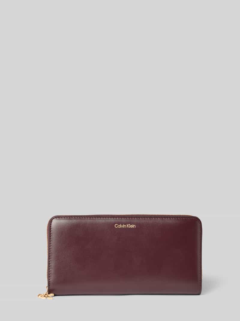 CK Calvin Klein Portemonnee met logoprint model 'Aroun'