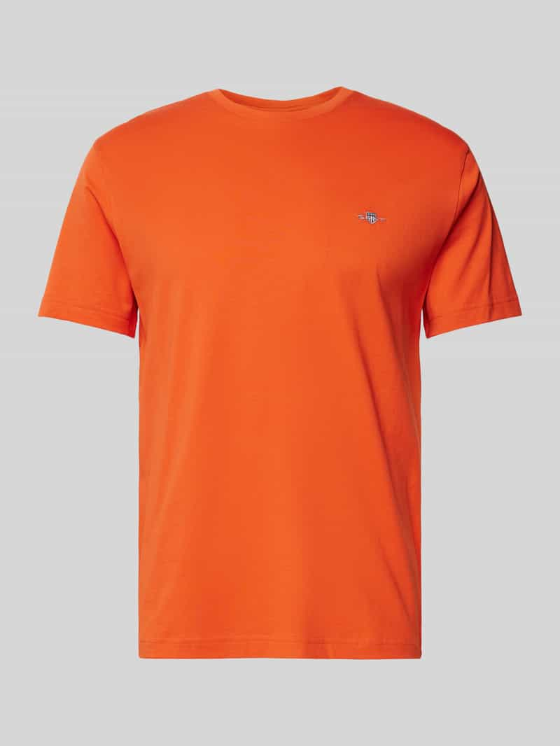 Gant Regular fit T-shirt in gemêleerde look