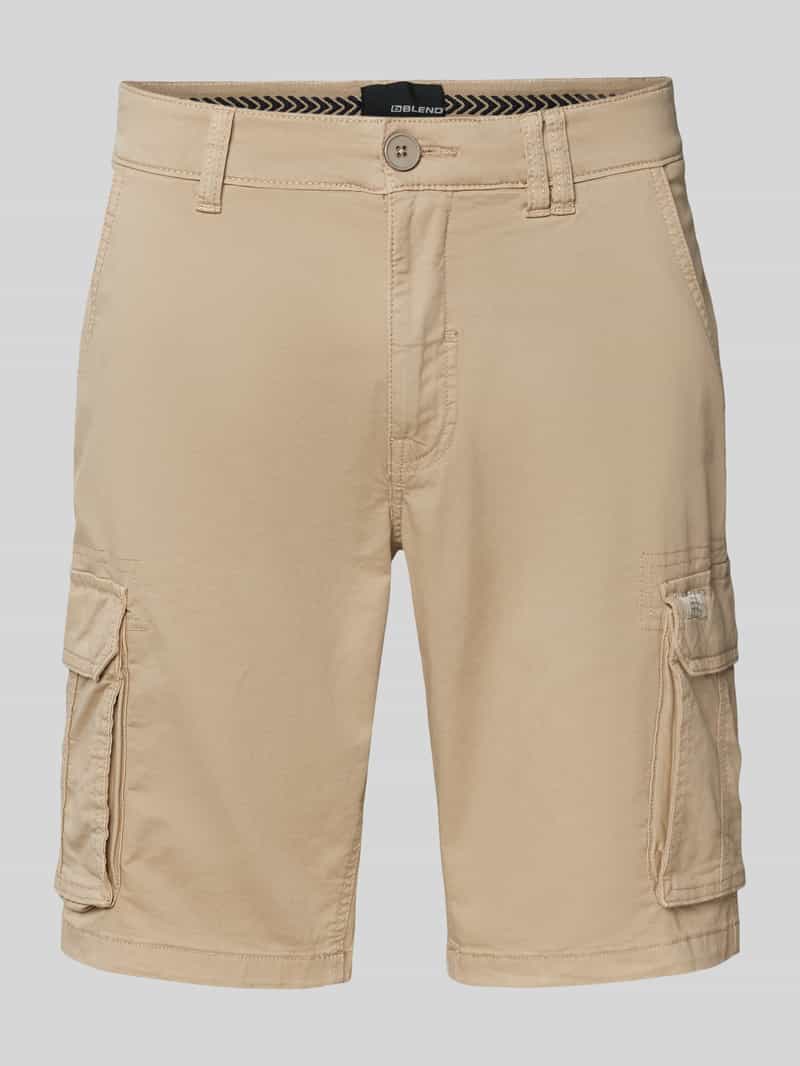 Blend Regular fit korte broek met cargozakken
