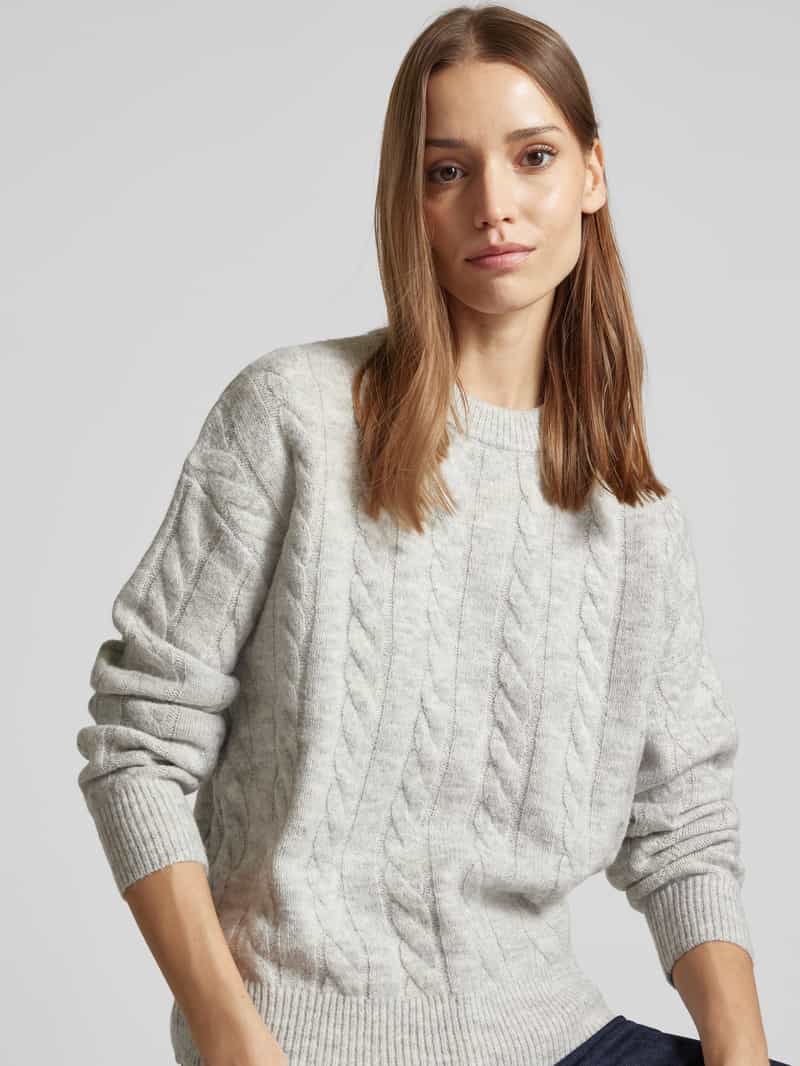 Christian Berg Woman Gebreide pullover met kabelpatroon