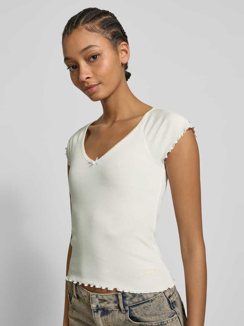 Tommy Jeans T-shirt met diepe boothals