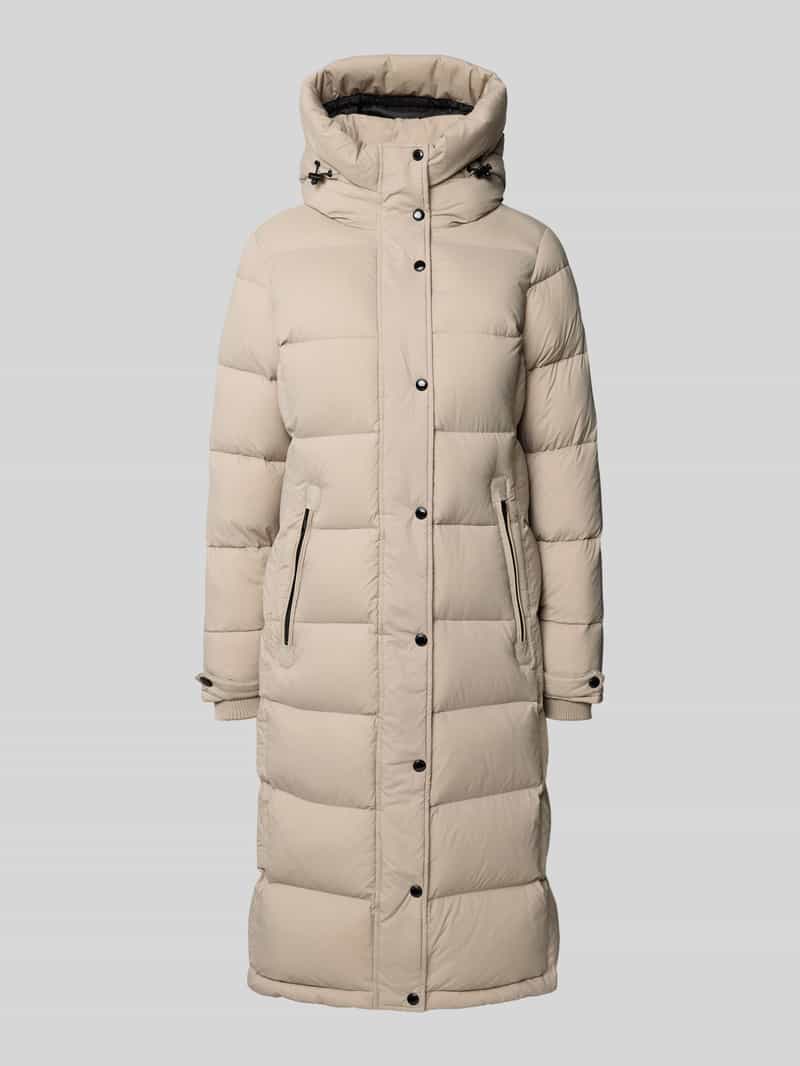 ROCKANDBLUE Gewatteerde lange jas met capuchon model 'Falcon'