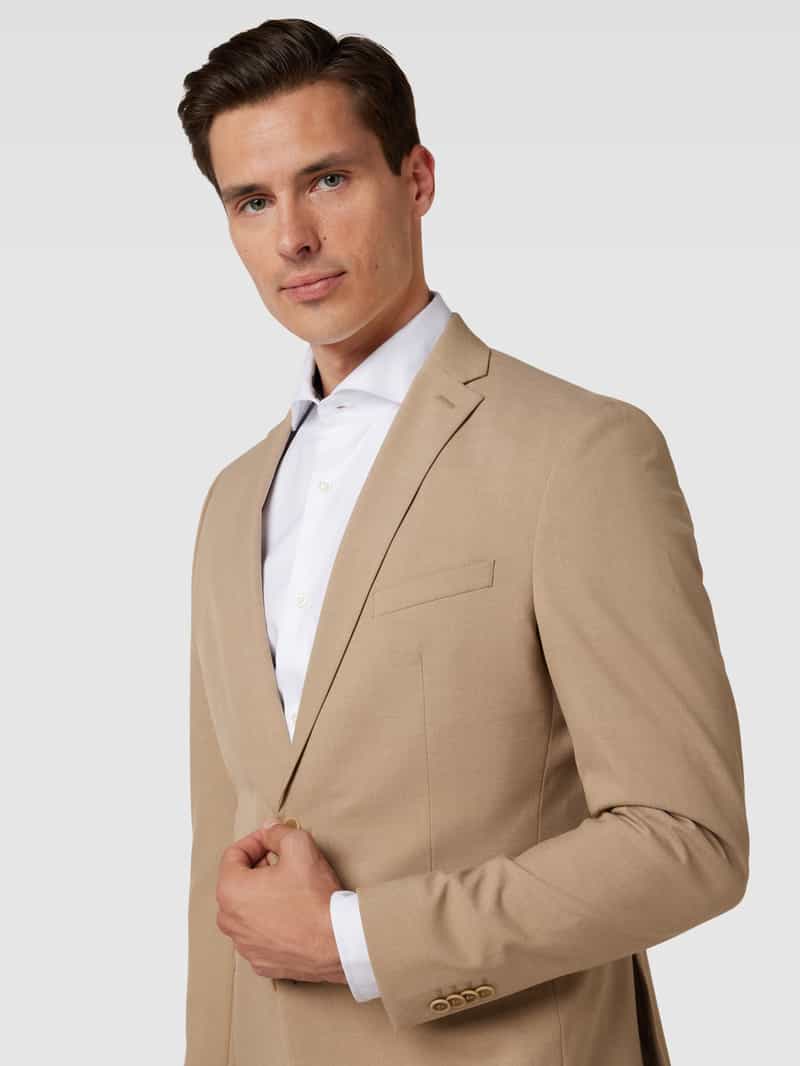 s.Oliver BLACK LABEL 2-knoops colbert met reverskraag model 'Pure'