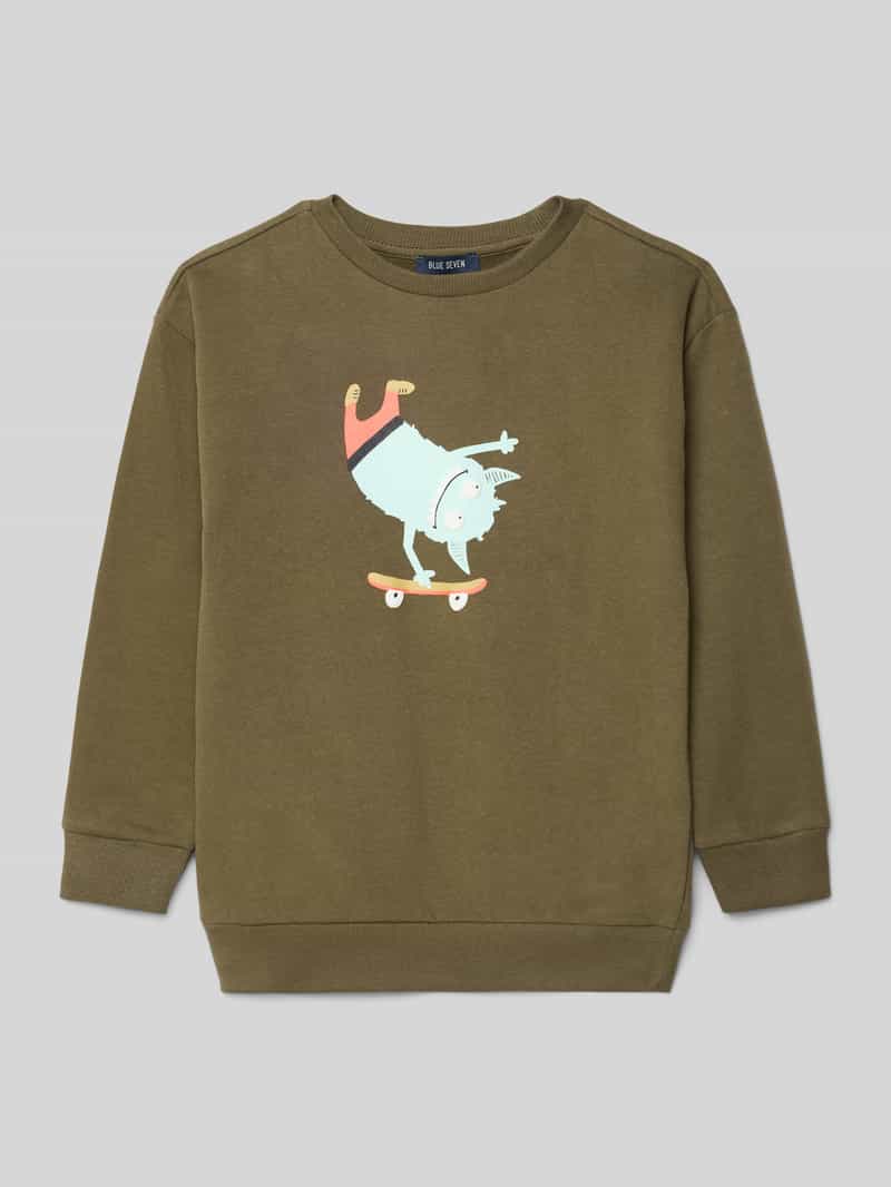 BLUE SEVEN Sweatshirt met ribboorden