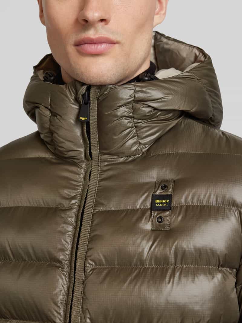 Blauer Usa Regular fit gewatteerd jack met capuchon model 'ADAMS'