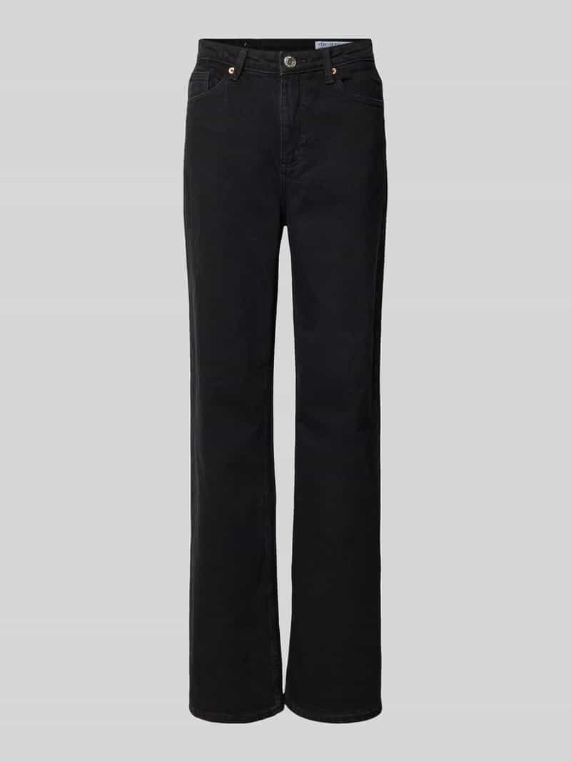 Wide leg jeans van katoenmix, model 'TESSA'