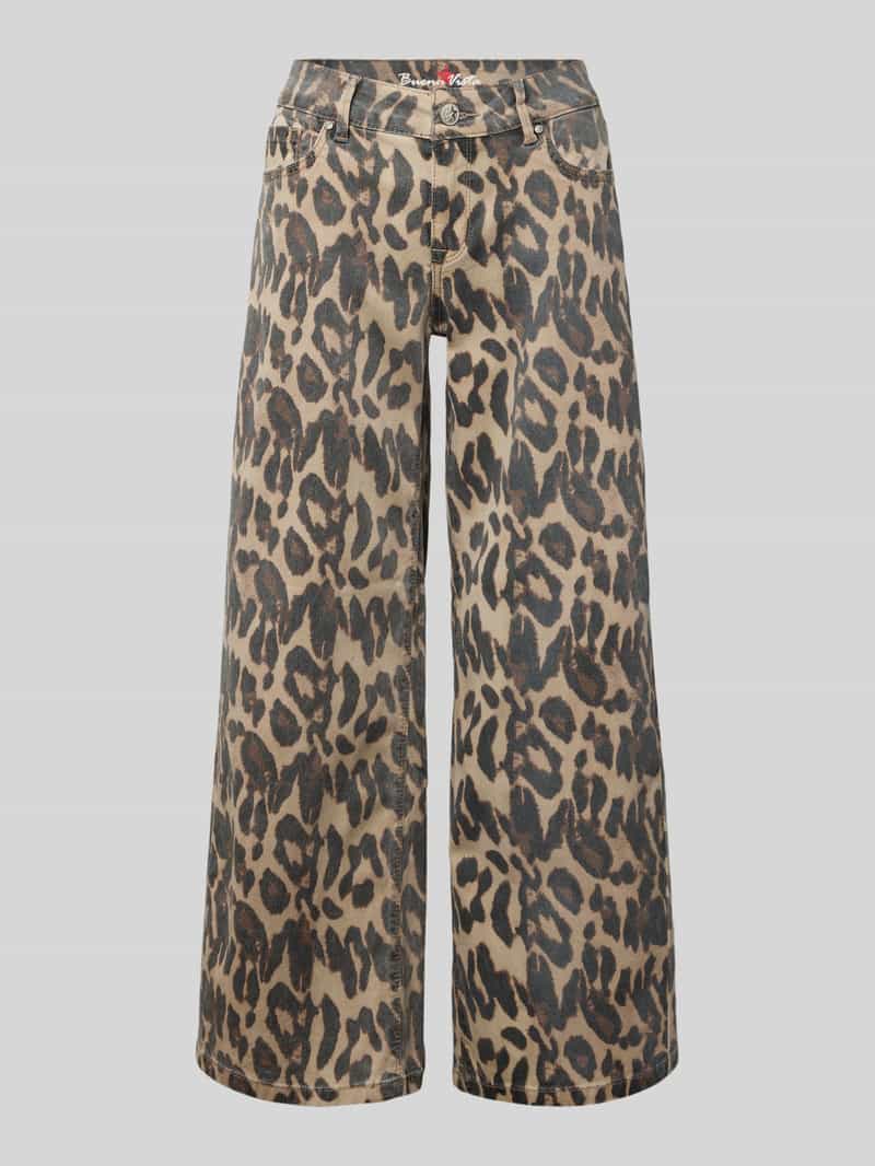 Buena Vista Broek met verkorte pasvorm model 'Italy Palazzo'