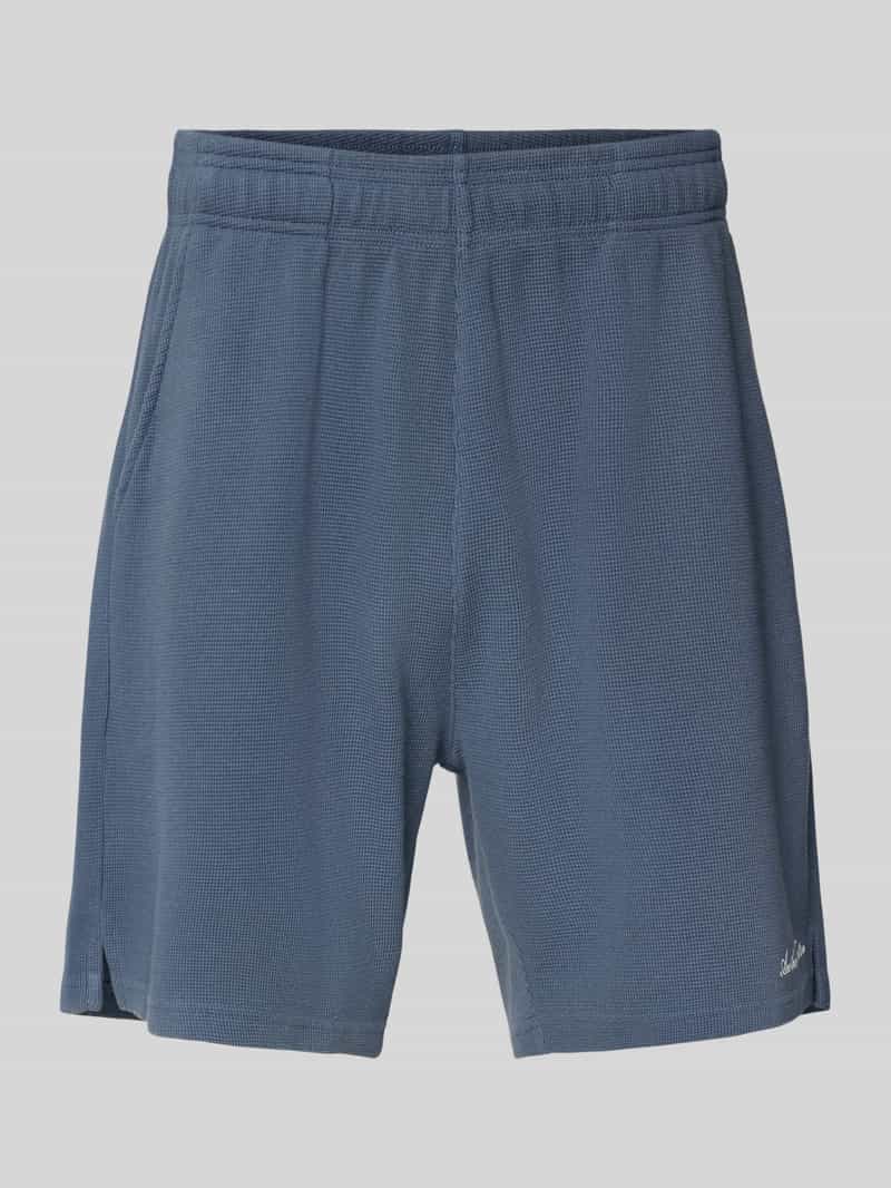 ANOTHER COTTON LAB Korte relaxed fit broek met structuurmotief