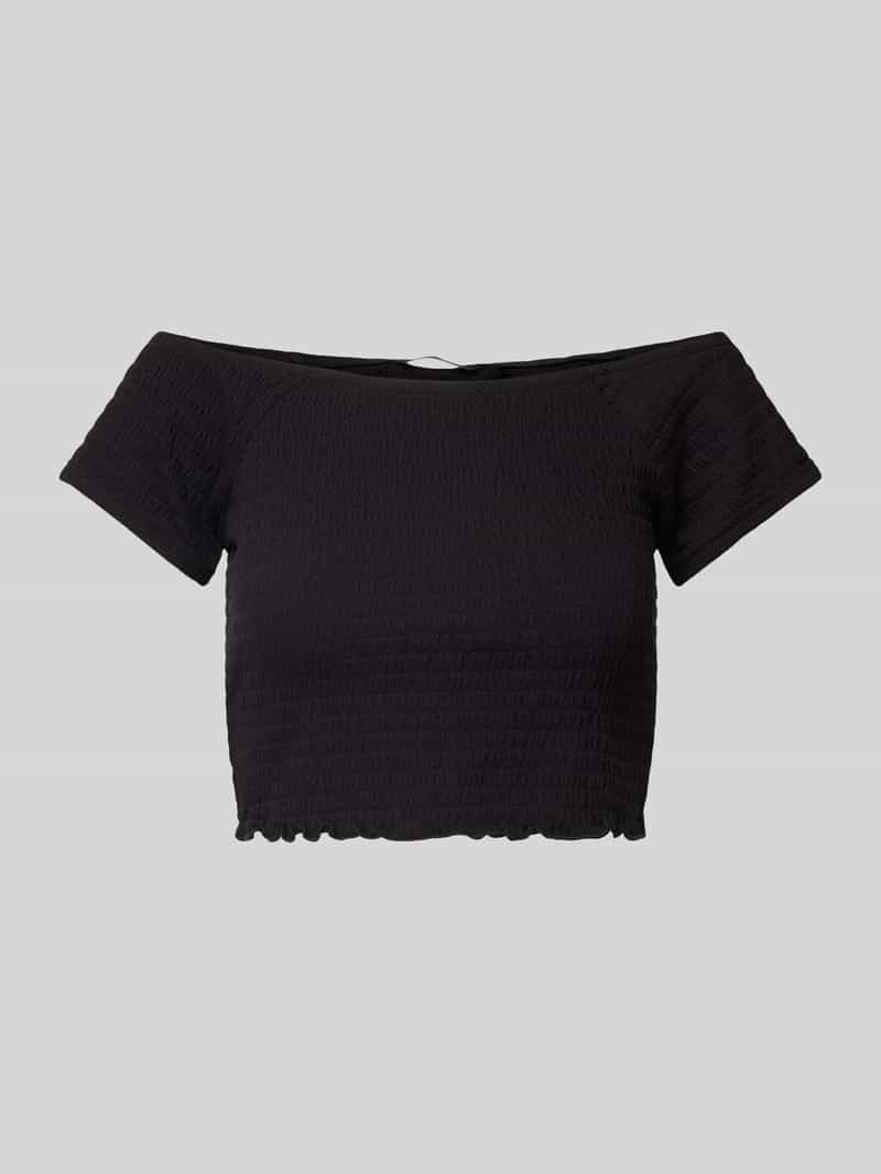 Vero Moda Korte off shoulder-top met structuurmotief model 'HADI'