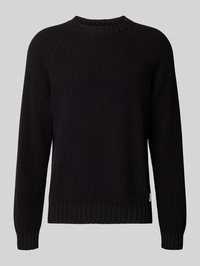 Hugo Blue Regular fit gebreide pullover van puur katoen model 'SONNEE'