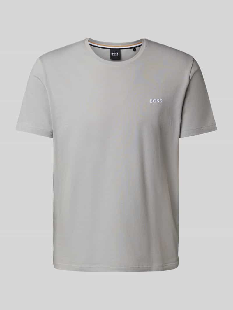 Boss Regular fit T-shirt van mix van katoen en elastaan