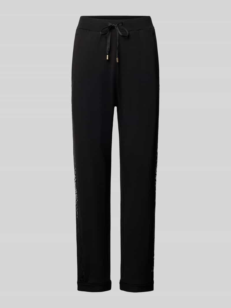 Liu Jo Sport Sweatpants van mix van viscose en elastaan met pailletten