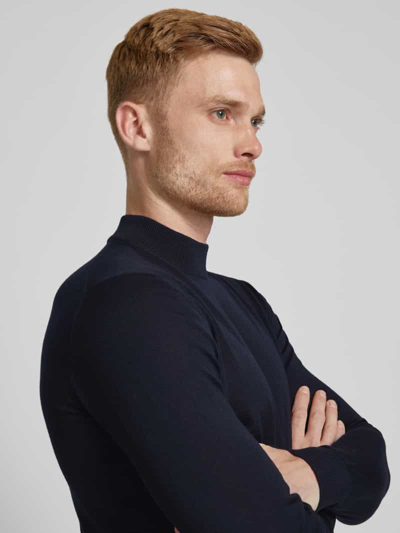 Strellson Gebreide pullover met ribboorden model 'Marek'