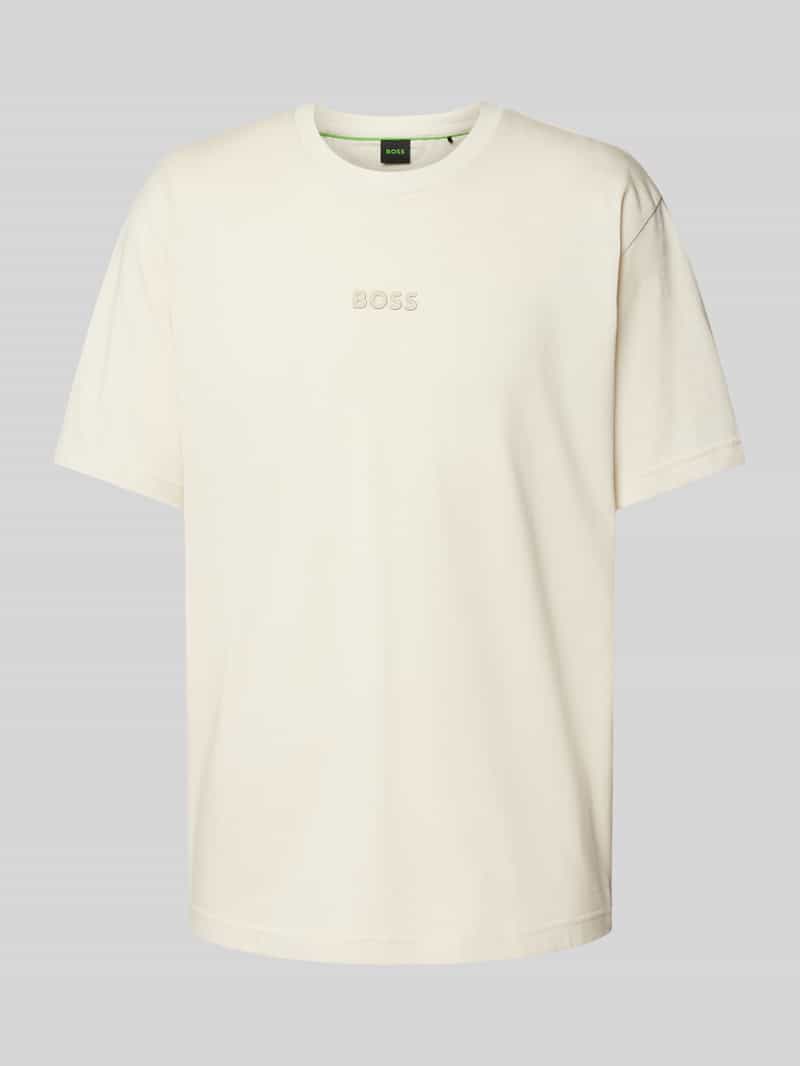 BOSS Green T-shirt met labelprint