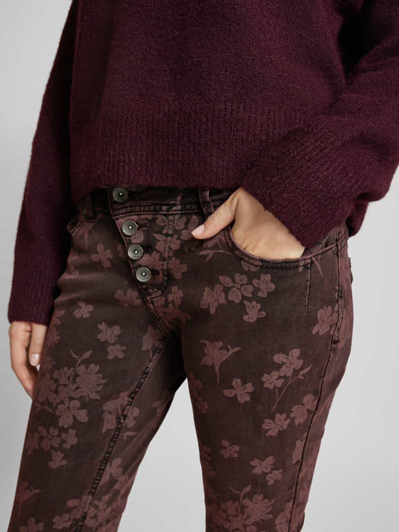 Buena Vista Skinny fit broek met verkort model 'Malibu'
