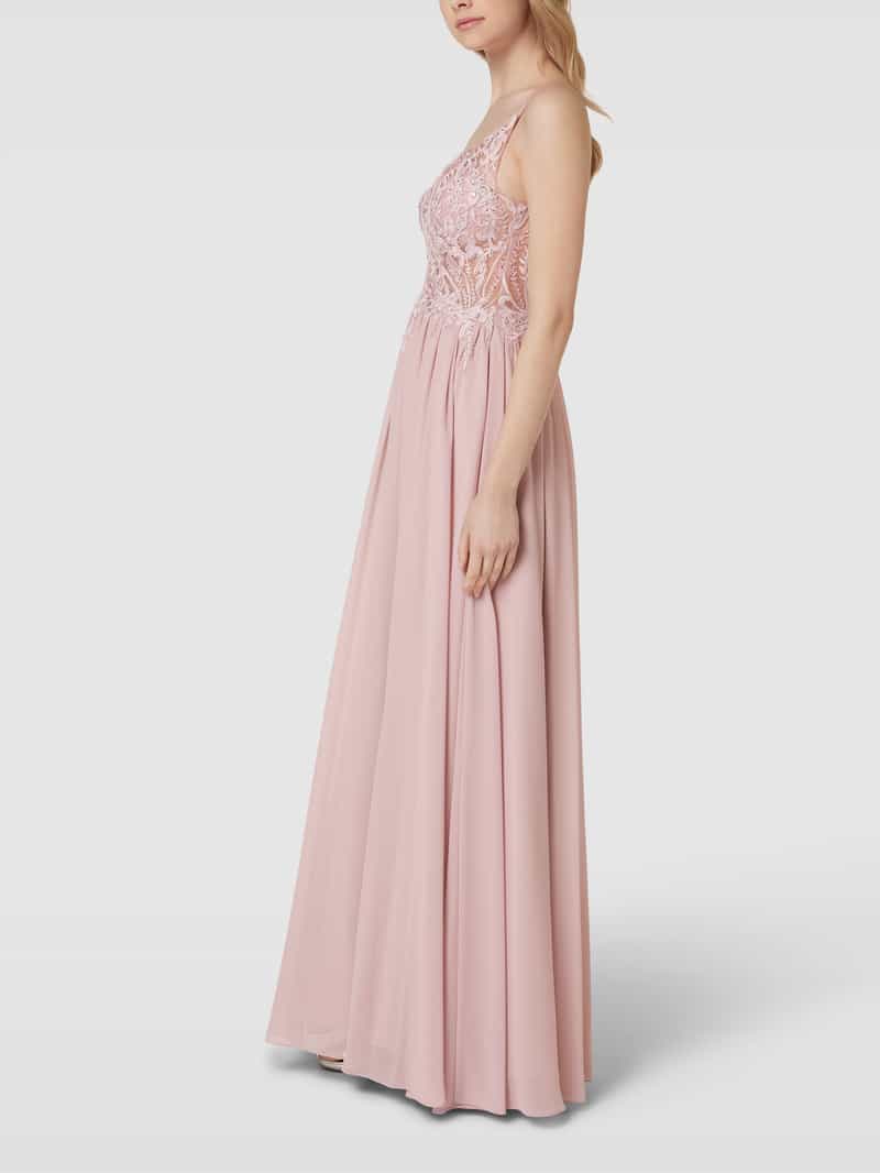 Cocktailjurk met bloemenborduursel Laona