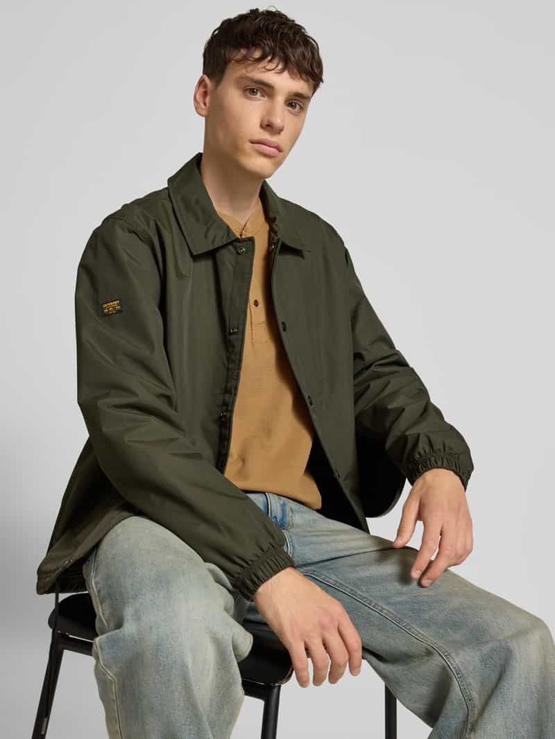 Superdry Jack met platte kraag en steekzakken