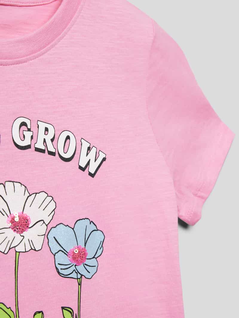 Only T-shirt met bloemenprint model 'FLOWERS'