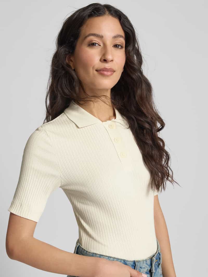 Marc O'Polo Slim fit poloshirt van een mix van katoen en modal