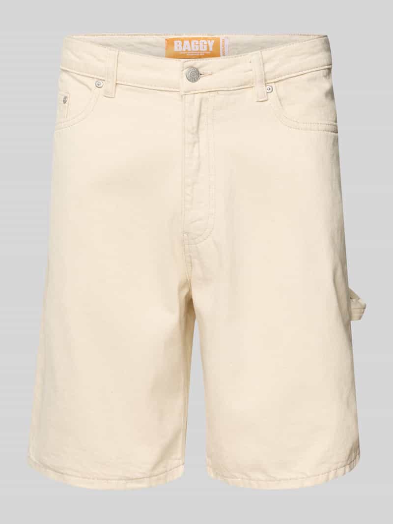 Baggy fit korte jeans in 5-pocketmodel