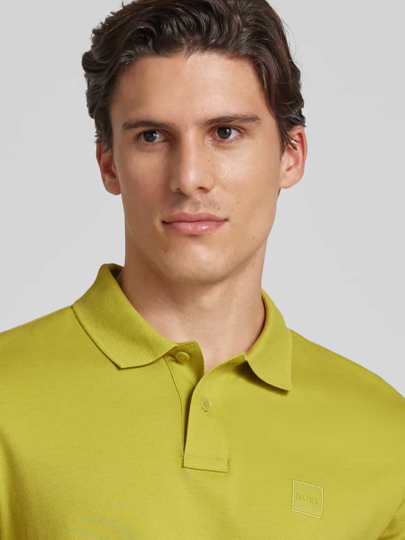 Boss Orange Poloshirt met korte knoopsluiting