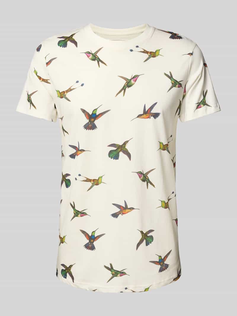 Dedicated T-shirt met ronde hals model 'Stockholm Humming'