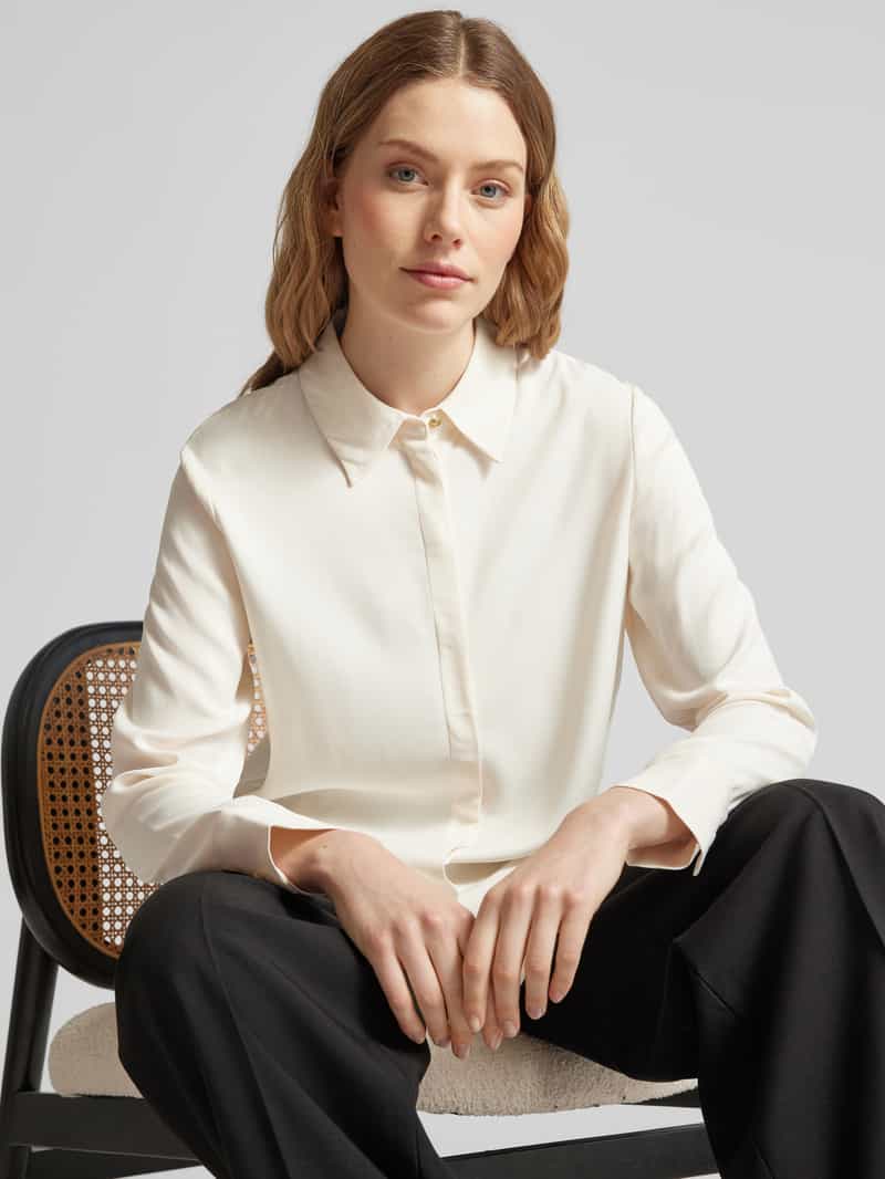 Tommy Hilfiger Regular fit blouse met platte kraag