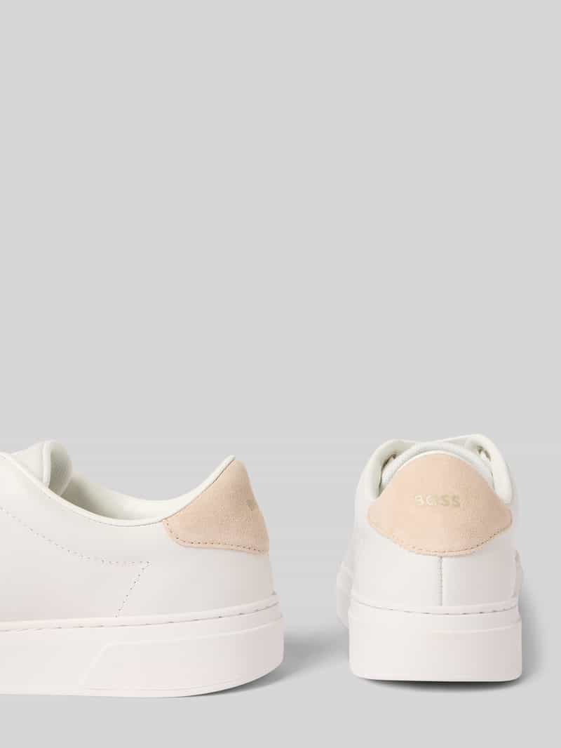 Boss Leren sneakers met label in reliëf model 'Kieran'