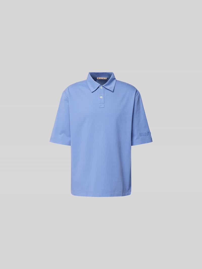 Relaxed fit poloshirt van katoen