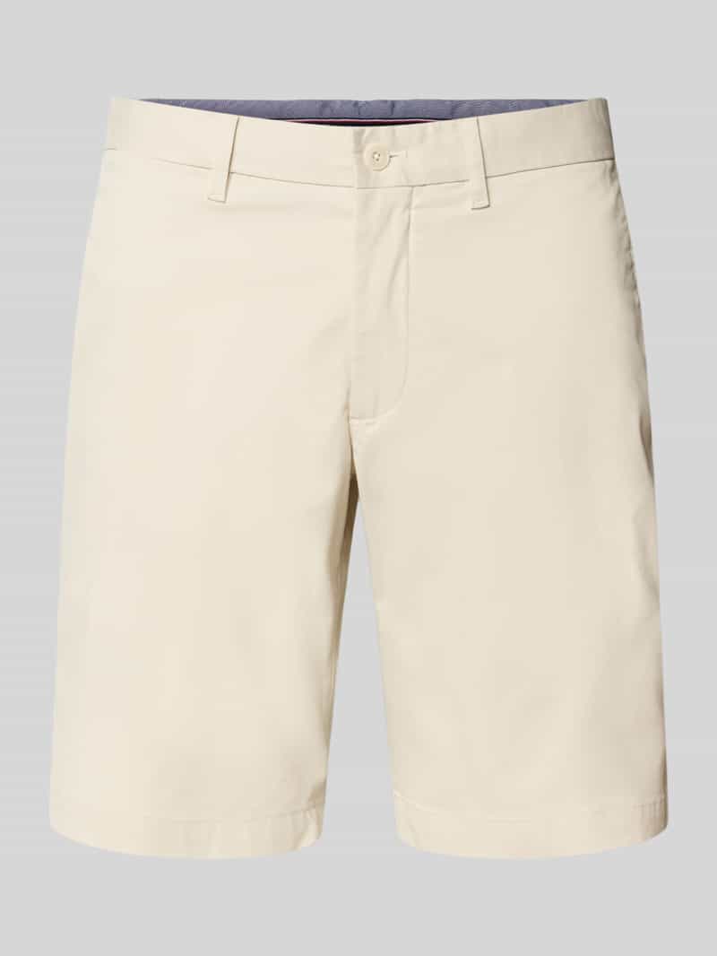 Tommy Hilfiger Slim fit korte chino van een mix van katoen en elastaan