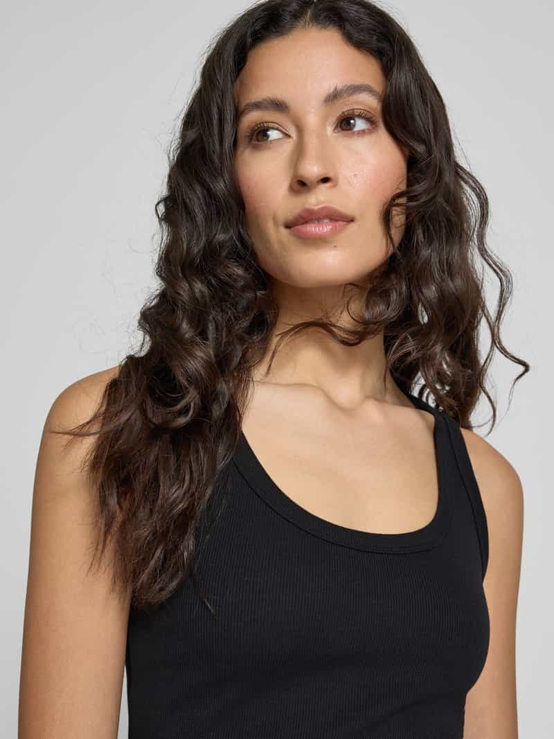 Marc O'Polo Slim fit tanktop van katoenmix