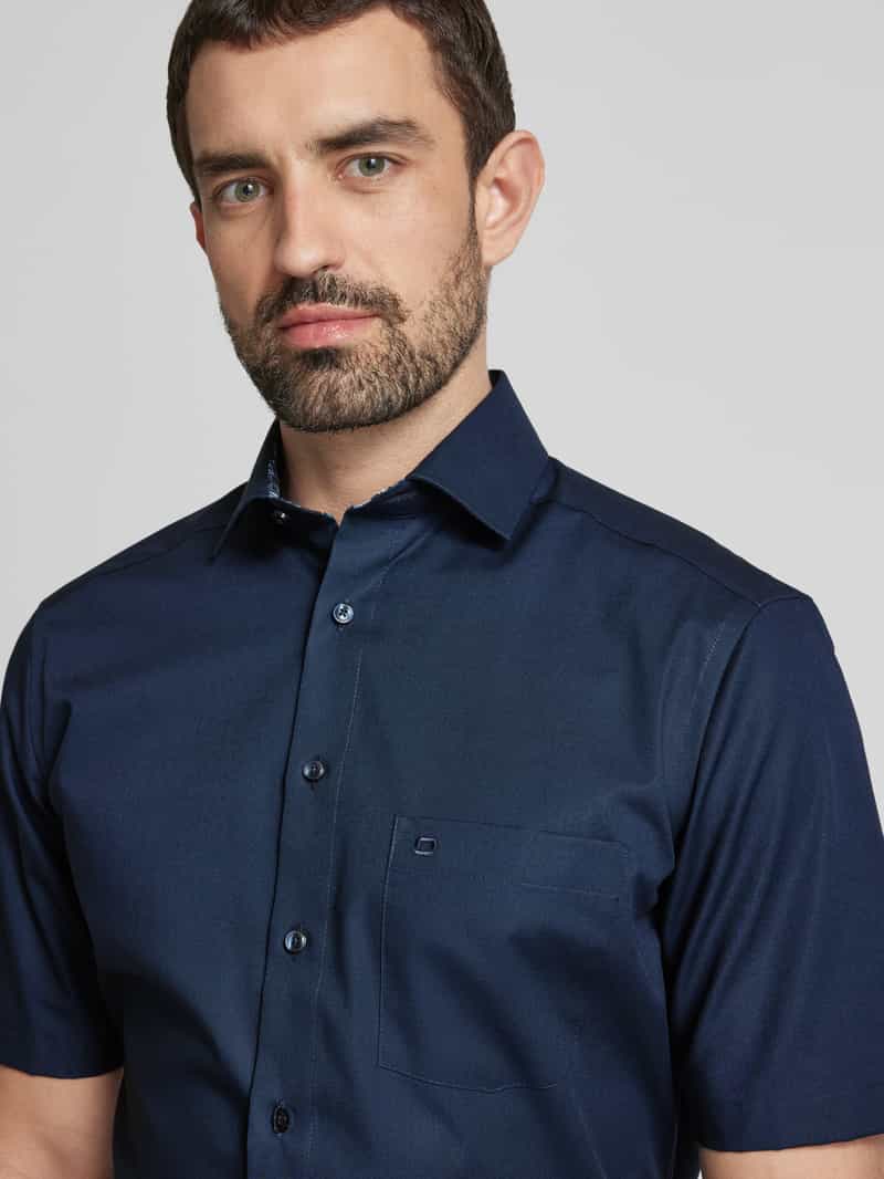 Olymp Modern fit zakelijk overhemd met 1 2-mouwen