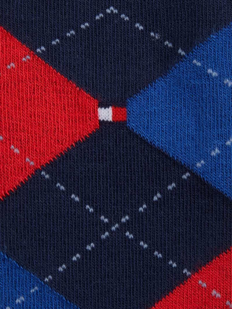 Tommy Hilfiger ruitsokken marine, foto 3