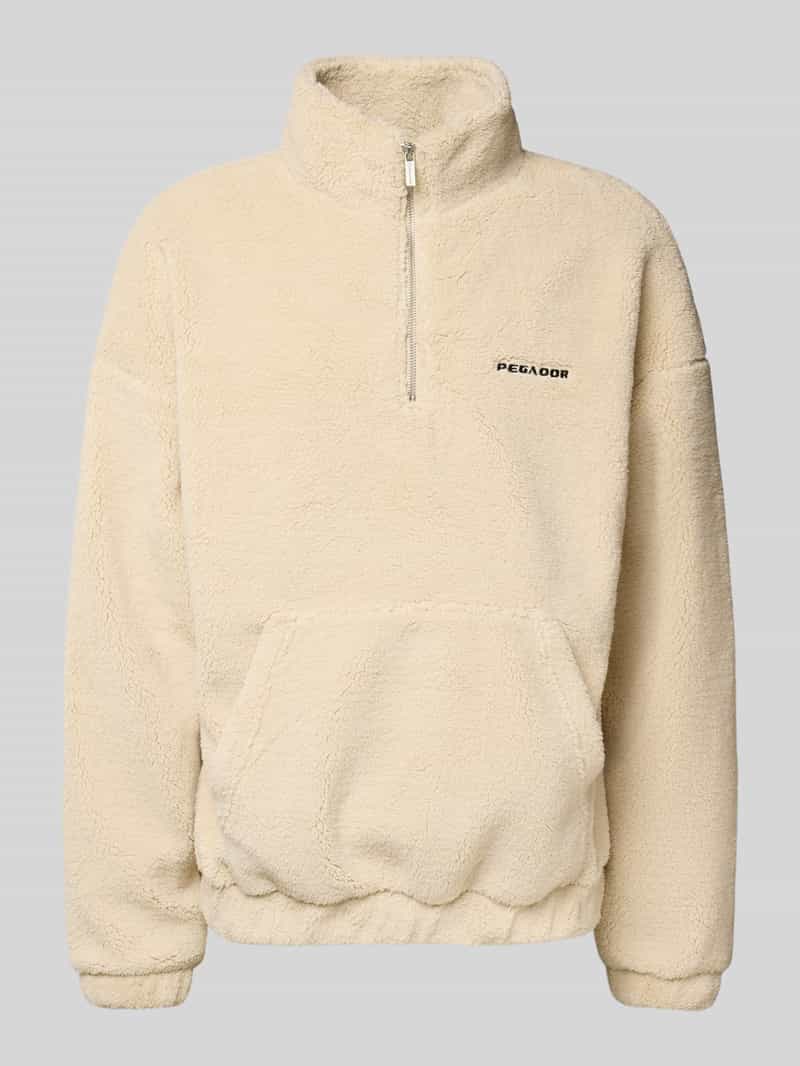 Pegador Fleecepullover met schipperskraag model 'Puka'