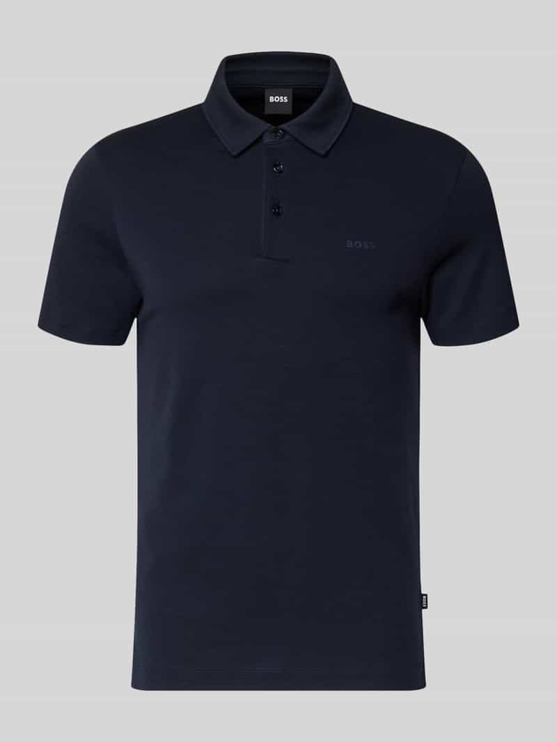 Poloshirt met merkopschrift