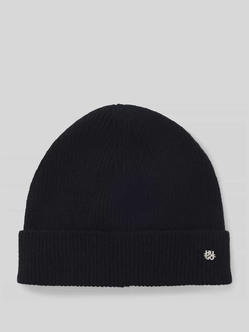 HUGO Beanie van puur kasjmier model 'XAMIROH'