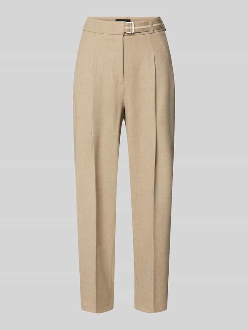 CAMBIO Wide fit stoffen broek met viscose model 'Elaine'
