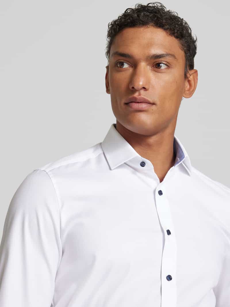 OLYMP Level Five Slim fit zakelijk overhemd met effen structuur
