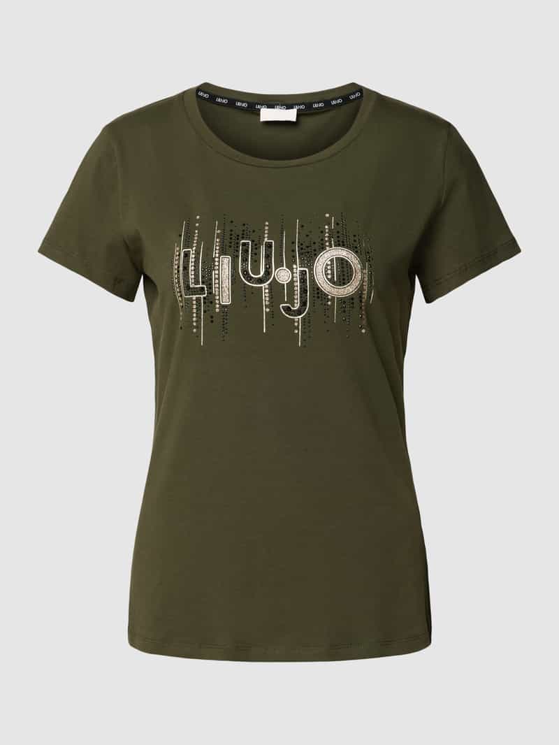 LIU JO SPORT T-shirt met siersteentjes