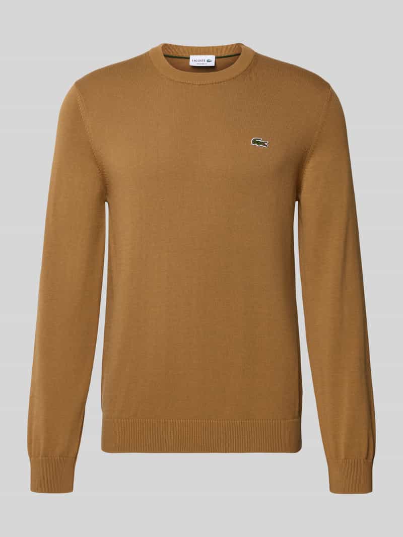 Lacoste Regular fit gebreide pullover van katoenmix